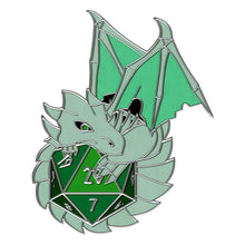 Load image into Gallery viewer, Dracolich - Hard Enamel Adventure Dice Pin Metal by Norse Foundry