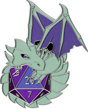 Load image into Gallery viewer, Dracolich - Hard Enamel Adventure Dice Pin Metal by Norse Foundry