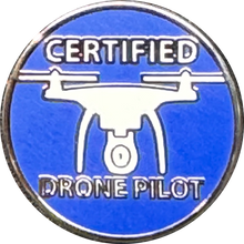Load image into Gallery viewer, PBX-009-E Certified UAS FAA Commercial Drone Pilot lapel pin