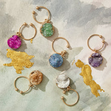 Load image into Gallery viewer, Druzy wine charms, set of six