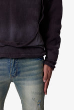 Load image into Gallery viewer, Dug Up Distressed Sweater - Charcoal Grey
