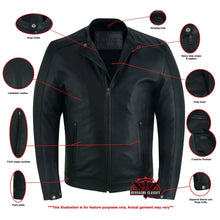 Load image into Gallery viewer, Classic Joe Men's Fashion Lambskin Leather Jacket