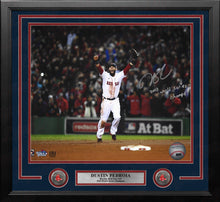 Load image into Gallery viewer, Dustin Pedroia 2013 World Series Boston Red Sox Autographed 16x20 Framed Photo - World Series Champs