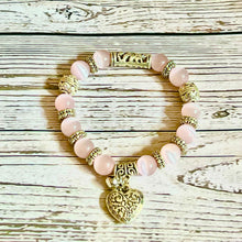 Load image into Gallery viewer, Pink Cat Eye New Beginnings &amp; Prosperity Bracelet