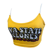 Load image into Gallery viewer, Iowa State Yellow Retro Spaghetti Tank