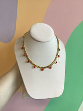 Load image into Gallery viewer, Titanium Gem Heart Chain