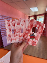 Load image into Gallery viewer, Red Marbled Outlet Cover