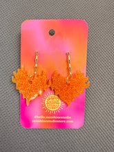 Load image into Gallery viewer, Fire Heart Dangle Earrings