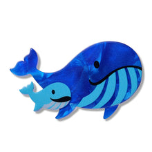 Load image into Gallery viewer, Whales Simplified Mini Brooch by Erstwilder