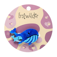 Load image into Gallery viewer, Whales Simplified Mini Brooch by Erstwilder