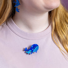 Load image into Gallery viewer, Whales Simplified Mini Brooch by Erstwilder