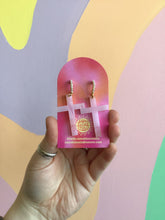 Load image into Gallery viewer, Spring Cross Earrings