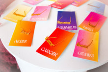 Load image into Gallery viewer, Stainless Steel Zodiac Sign Words