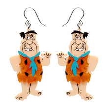 Load image into Gallery viewer, Fred Flintstone Drop Earrings by Erstwilder