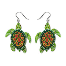 Load image into Gallery viewer, Yaunati (Turtle) Drop Earrings by Erstwilder