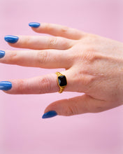 Load image into Gallery viewer, Titanium Midnight Dynasty Ring
