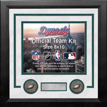 Load image into Gallery viewer, Philadelphia Eagles Custom NFL Football 8x10 Picture Frame Kit (Multiple Colors)