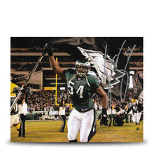 Load image into Gallery viewer, Jeremiah Trotter, Sr. Flag Philadelphia Eagles Autographed 11" x 14" Football Photo