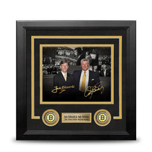 Load image into Gallery viewer, Jack Edwards &amp; Andy Brickley Boston Bruins Autographed 8" x 10" Framed Collage Hockey Photo