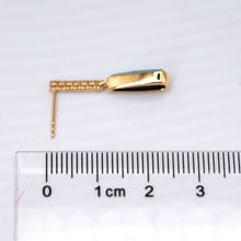 Load image into Gallery viewer, Elegant Australian Boulder Opal Diamond Drop Earrings in 18K Yellow Gold