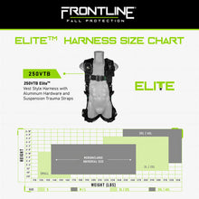 Load image into Gallery viewer, Frontline 250VTB Elite Vest Style Harness with Aluminum Hardware and Suspension Trauma Straps M/L