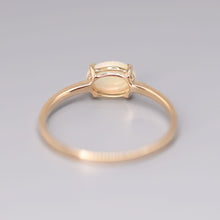 Load image into Gallery viewer, 14K Yellow Gold Engagement Ring featuring an Oval Ethiopian Opal