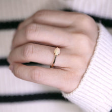 Load image into Gallery viewer, 14K Yellow Gold Engagement Ring featuring an Oval Ethiopian Opal