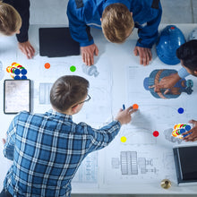 Load image into Gallery viewer, 1/2&quot; Permanent Round Color-Code Sheeted Dot Pack (Standard): 1,200/Pack