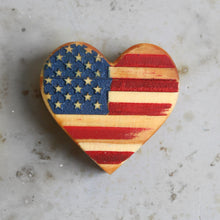 Load image into Gallery viewer, USA Wooden Hearts