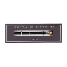 Load image into Gallery viewer, Essential Oil Diffuser Pen in Lemon | Includes 1 ml of Essential Oil and 2 Lava Beads | Refillable
