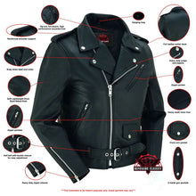 Load image into Gallery viewer, Women's Classic Plain Side Fitted M/C Style Jacket