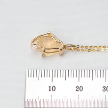 Load image into Gallery viewer, 1.745ct Eternal Flame Mexican Fire Opal Diamond Necklace 18K Yellow Gold