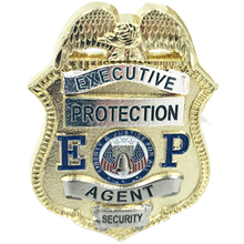 Load image into Gallery viewer, BL2-012A Large 2.75 inch full size Executive Protection Agent Security Officer Enforcement Uniform Wallet Pin