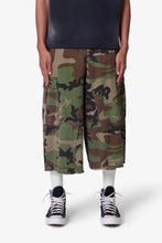 Load image into Gallery viewer, Extra Long Cargo Shorts - Camo