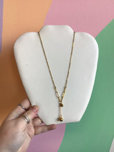 Load image into Gallery viewer, Layered Paperclip Drop Chain Titanium Necklace