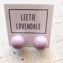 Load image into Gallery viewer, Light Lavender Purple Jumbo Ball Stud Earrings