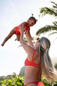 Coral Scrunch Kids One Piece