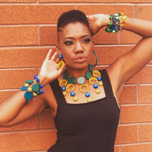 Load image into Gallery viewer, Tomato Red Lucite Bubble Stations Bracelet