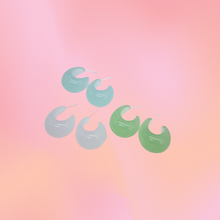 Load image into Gallery viewer, Translucent Colorful Scoop Hoops