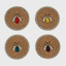 Load image into Gallery viewer, Sparkle bee coasters