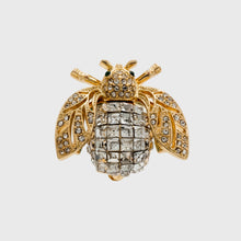 Load image into Gallery viewer, Sparkle bee brooch, crystal