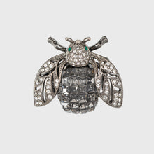 Load image into Gallery viewer, Sparkle bee cocktail ring, hematite