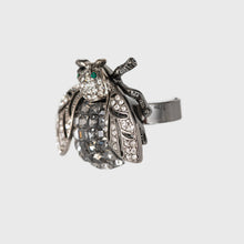 Load image into Gallery viewer, Sparkle bee cocktail ring, hematite