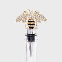 Load image into Gallery viewer, Stripey bee wine stopper
