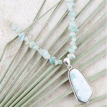 Load image into Gallery viewer, Natural Wonders Blue Larimar and Sterling Silver Necklace
