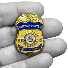 Load image into Gallery viewer, PBX-005-J Federal Air Marshal FAM pin with color enamel