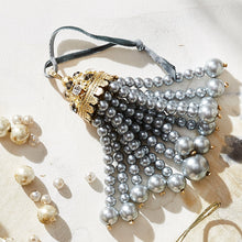 Load image into Gallery viewer, Hanging pearl tassel, grey