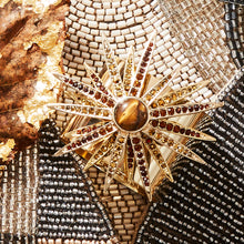 Load image into Gallery viewer, Starburst napkin rings, topaz, set of two