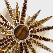 Load image into Gallery viewer, Starburst napkin rings, topaz, set of two