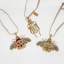 Load image into Gallery viewer, Jeweled insect hanging ornaments, set of three